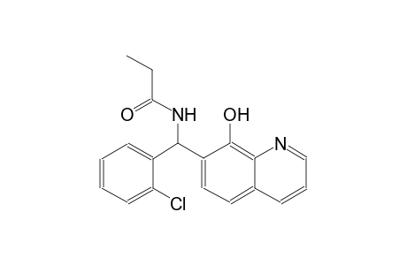 propanamide, N-[(2-chlorophenyl)(8-hydroxy-7-quinolinyl)methyl]-