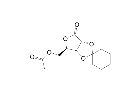 D-Ribonic acid, 2,3-O-cyclohexylidene-, .gamma.-lactone, 5-acetate