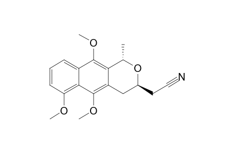 (trans)-3-(Cyanomethyl)-3,4-dihydro-5,6,10-trimethoxy-1-methyl-1H-naphtho[2,3-c]pyran