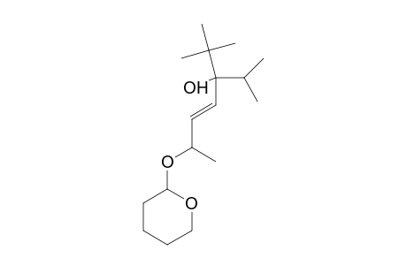 3-t-Butyl-2-methyl-6-(tetrahydropyran-2-yloxy)-hept-4-en-3-ol