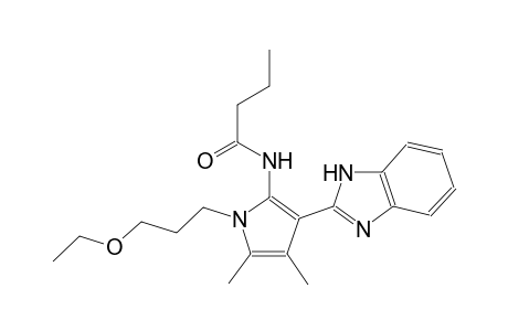 butanamide, N-[3-(1H-benzimidazol-2-yl)-1-(3-ethoxypropyl)-4,5-dimethyl-1H-pyrrol-2-yl]-