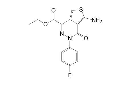 Ethyl 5-amino-3-(4-fluorophenyl)-4-oxo-3,4-dihydrothieno[3,4-d]pyridazine-1-carboxylate