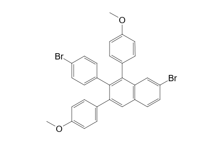 7-bromo-2-(4-bromophenyl)-1,3-bis(4-methoxyphenyl)naphthalene