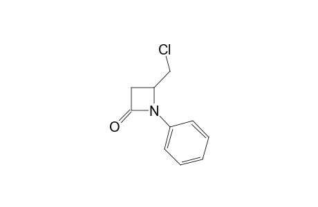 2-Azetidinone, 4-(chloromethyl)-1-phenyl-