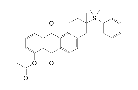 8-Acetoxy-3-(dimethylphenylsilanyl)-3-methyl-1,2,3,4-tetrahydrobenzo[a]anthracene-7,12-dione