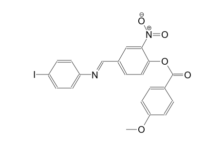 benzoic acid, 4-methoxy-, 4-[(E)-[(4-iodophenyl)imino]methyl]-2-nitrophenyl ester