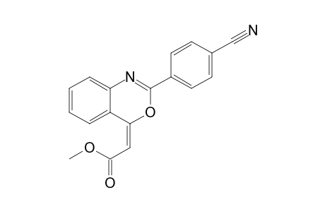 (E)-[2-(4-Cyanophenyl)benzo[d][1,3]oxazin-4-ylidene]acetic acid methyl ester
