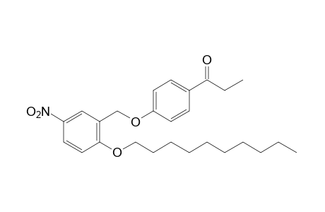 4'-{[2-(decyloxy)-5-nitrobenzyl]oxy}propiophenone