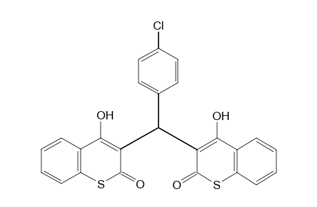 3,3'-(p-CHLOROBENZYLIDENE)BIS[4-HYDROXY-1-THIOCOUMARIN]