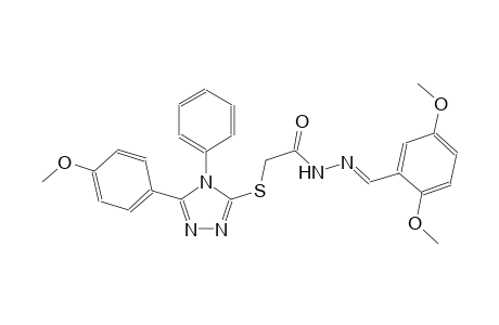 acetic acid, [[5-(4-methoxyphenyl)-4-phenyl-4H-1,2,4-triazol-3-yl]thio]-, 2-[(E)-(2,5-dimethoxyphenyl)methylidene]hydrazide