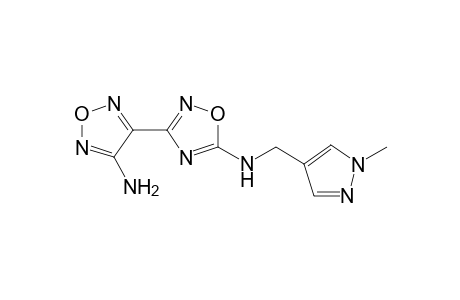 1,2,4-Oxadiazol-5-amine, 3-(4-amino-1,2,5-oxadiazol-3-yl)-N-[(1-methyl-1H-pyrazol-4-yl)methyl]-