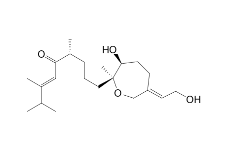 (E,6R)-2,3,6-trimethyl-9-[(2S,3S,6E)-2-methyl-3-oxidanyl-6-(2-oxidanylethylidene)oxepan-2-yl]non-3-en-5-one