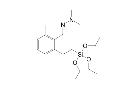 (anti)-2-[2'-tris(Ethoxy)silylethyl]-6-methyl-1-[N(2)-dimethylamino]benzaldehyde - hydrazone