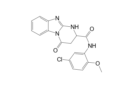 N-(5-chloro-2-methoxyphenyl)-4-oxo-1,2,3,4-tetrahydropyrimido[1,2-a]benzimidazole-2-carboxamide