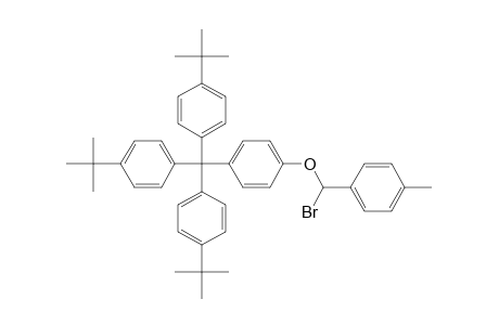 .alpha.-[p-[Tris(p-tert-butylphenyl)methyl]phenoxy]-.alpha.-bromo-p-xylene
