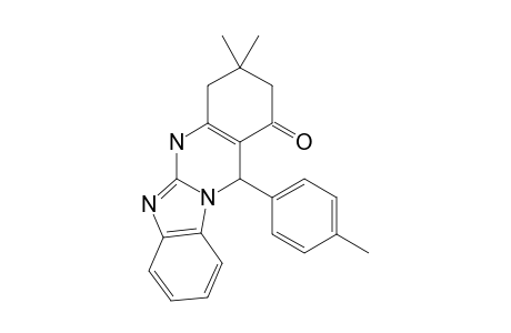 5-(4'-METHYLPHENYL)-8,8-DIMETHYL-5,8,9,10-TETRAHYDRO-7H-4B,10,11-TRIAZA-BENZO-[B]-FLUOREN-6-ONE