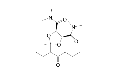 (4R)-trans-N,N,N',N'-Tetramethyl-2-methyl-2-(4-oxohept-3-yl)-1,3-dioxolane-4,5-dicarboxamide