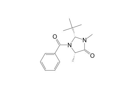 (2R,5S)-1-benzoyl-2-tert-butyl-3,5-dimethyl-4-imidazolidinone