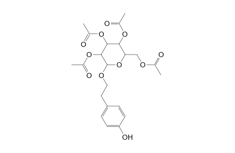 2-(4-Hydroxyphenyl)ethyl 2,3,4,6-tetra-o-acetyl-.alpha.-(d)-glucopyranoside