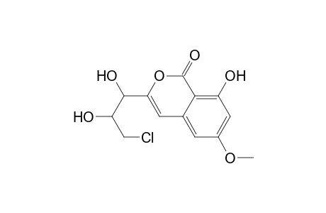 3-(3-Chloro-1,2-dihydroxypropyl)-8-hydroxy-6-methoxy-1H-2-benzopyran-1-one