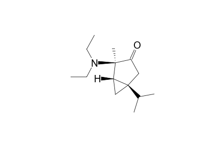 Bicyclo[3.1.0]hexan-3-one, 4-(diethylamino)-4-methyl-1-(1-methylethyl)-, [1S-(1.alpha.,4.alpha.,5.alpha.)]-