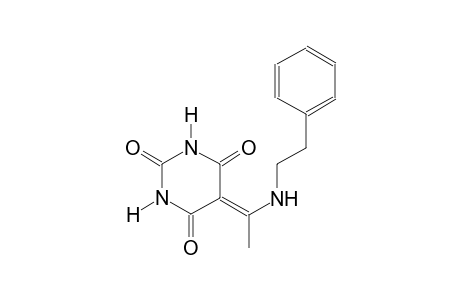 5-{1-[(2-phenylethyl)amino]ethylidene}-2,4,6(1H,3H,5H)-pyrimidinetrione