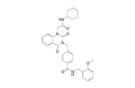 4-[(1-[2-(cyclohexylamino)-2-oxoethyl]-2,4-dioxo-1,4-dihydro-3(2H)-quinazolinyl)methyl]-N-(2-methoxybenzyl)benzamide