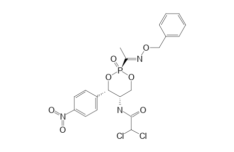 N-[(2R,4R,5R)-2-(1-BENZYLOXYIMINOETHYL)-4-(4-NITROPHENYL)-2-OXO-[1,3,2]-DIOXAPHOSPHINAN-5-YL]-2,2'-DICHLOROACETAMIDE