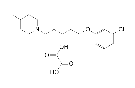 3-chlorophenyl 5-(4-methyl-1-piperidinyl)pentyl ether oxalate