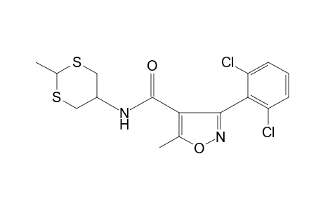 3-(2,6-dichlorophenyl)-5-methyl-N-(2-methyl-m-dithian-5-yl)-4-isoxazolecarboxamide