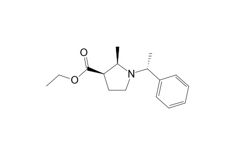 (R,R,R)-1-(.alpha.-Methylbenzyl)-2-methyl-3-carbethoxypyrrolidine