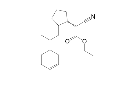 Ethyl-cyano(2-[3-butyl{2-methyl-(4-cyclohex-4-yliden)}]cyclopentylidene)ethanoate