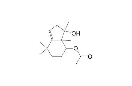 1H-Indene-1,7-diol, 2,4,5,6,7,7a-hexahydro-1,4,4,7a-tetramethyl-, 7-acetate, (1.alpha.,7.beta.,7a.beta.)-(.+-.)-
