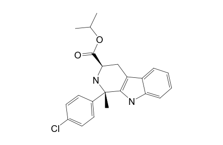 (1R,3S)-1-(4-CHLOROPHENYL)-3-ISOPROPOXYCARBONYL-1-METHYL-1,2,3,4-TETRAHYDRO-BETA-CARBOLINE