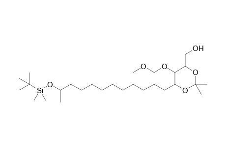 15-(t-Butyldimethylsilyloxy)-3-(methoxymethoxy)-2,4-(isopropylidenedioxy)hexadecan-1-ol