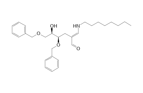 (E)-(4R,5R)-1,2,3-Trideoxy-2-formyl-5-hydroxy-1-n-octylanimo-4,6-di-O-benzyl-hex-1-ene