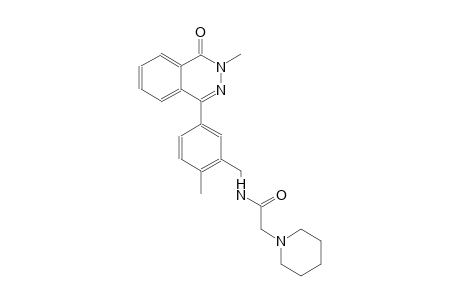 N-[2-methyl-5-(3-methyl-4-oxo-3,4-dihydro-1-phthalazinyl)benzyl]-2-(1-piperidinyl)acetamide