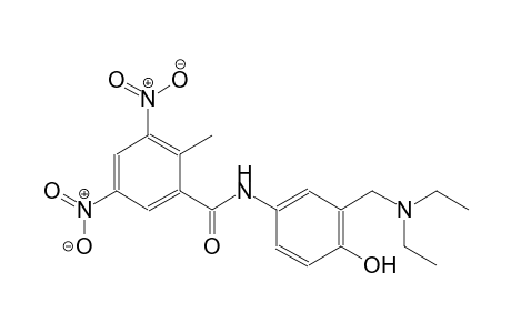 N-{3-[(diethylamino)methyl]-4-hydroxyphenyl}-2-methyl-3,5-dinitrobenzamide