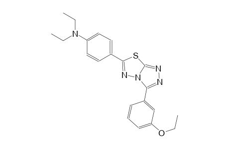 4-[3-(3-ethoxyphenyl)[1,2,4]triazolo[3,4-b][1,3,4]thiadiazol-6-yl]-N,N-diethylaniline