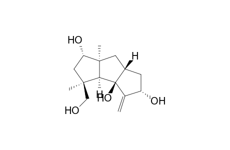 3bH-Cyclopenta[a]pentalene-1,3b,5-triol, decahydro-3-(hydroxymethyl)-3,7a-dimethyl-4-methylene-, [1S-(1.alpha.,3.alpha.,3a.alpha.,3b.beta.,5.alpha.,6a.beta.,7a.alpha.)]-