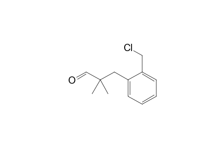 3-(2-Chloromethylphenyl)-2,2-dimethylpropionaldehyde