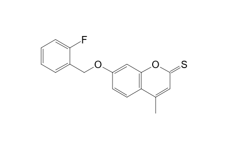 7-(2-fluorobenzyl)oxy-4-methyl-chromene-2-thione