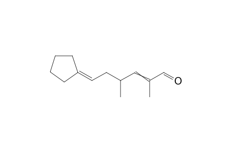 6-Cyclopentylidene-2,4-dimethylhex-2-enal