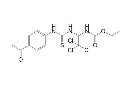 ethyl 1-{[(4-acetylanilino)carbothioyl]amino}-2,2,2-trichloroethylcarbamate