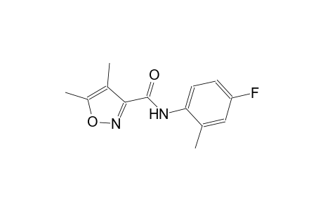 N-(4-fluoro-2-methylphenyl)-4,5-dimethyl-3-isoxazolecarboxamide