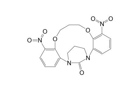 15H-14,18-Methano-6H,14H-dibenzo[b,i][1,11,4,8]dioxadiazacyclotetrad ecin-19-one, 7,8,16,17-tetrahydro-4,10-dinitro-