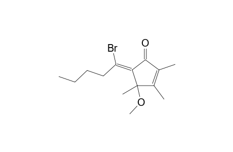 (5Z)-5-(1-bromanylpentylidene)-4-methoxy-2,3,4-trimethyl-cyclopent-2-en-1-one