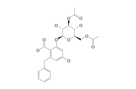 2-BENZYL-4,6-DIHYDROXY-BENZOIC-ACID-6-O-(3,6-O-DIACETYL)-BETA-D-GLUCOPYRANOSIDE