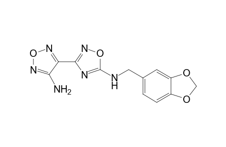 1,2,4-Oxadiazol-5-amine, 3-(4-amino-1,2,5-oxadiazol-3-yl)-N-(1,3-benzodioxol-5-ylmethyl)-