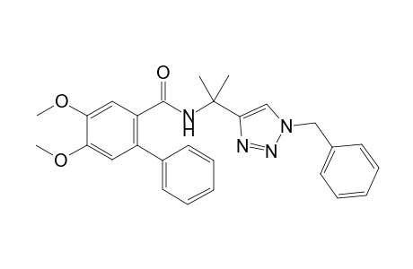 N-(2-(1-Benzyl-1H-1,2,3-triazol-4-yl)propan-2-yl)-4,5-dimethoxy-[1,1'-biphenyl]-2-carboxamide